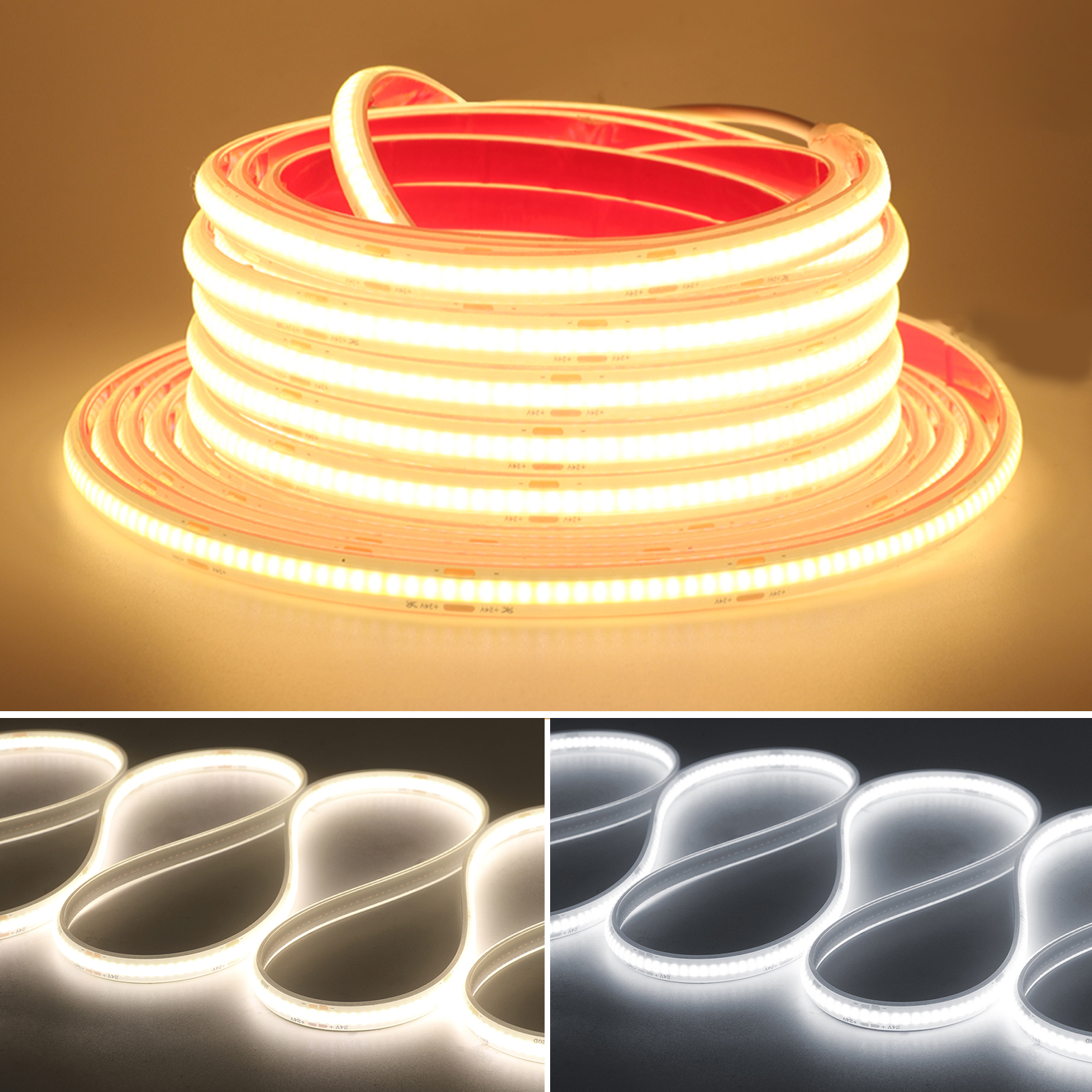 24V COB Strip IP68 Waterproof  - Outdoor Power Strip ulasan dan harga