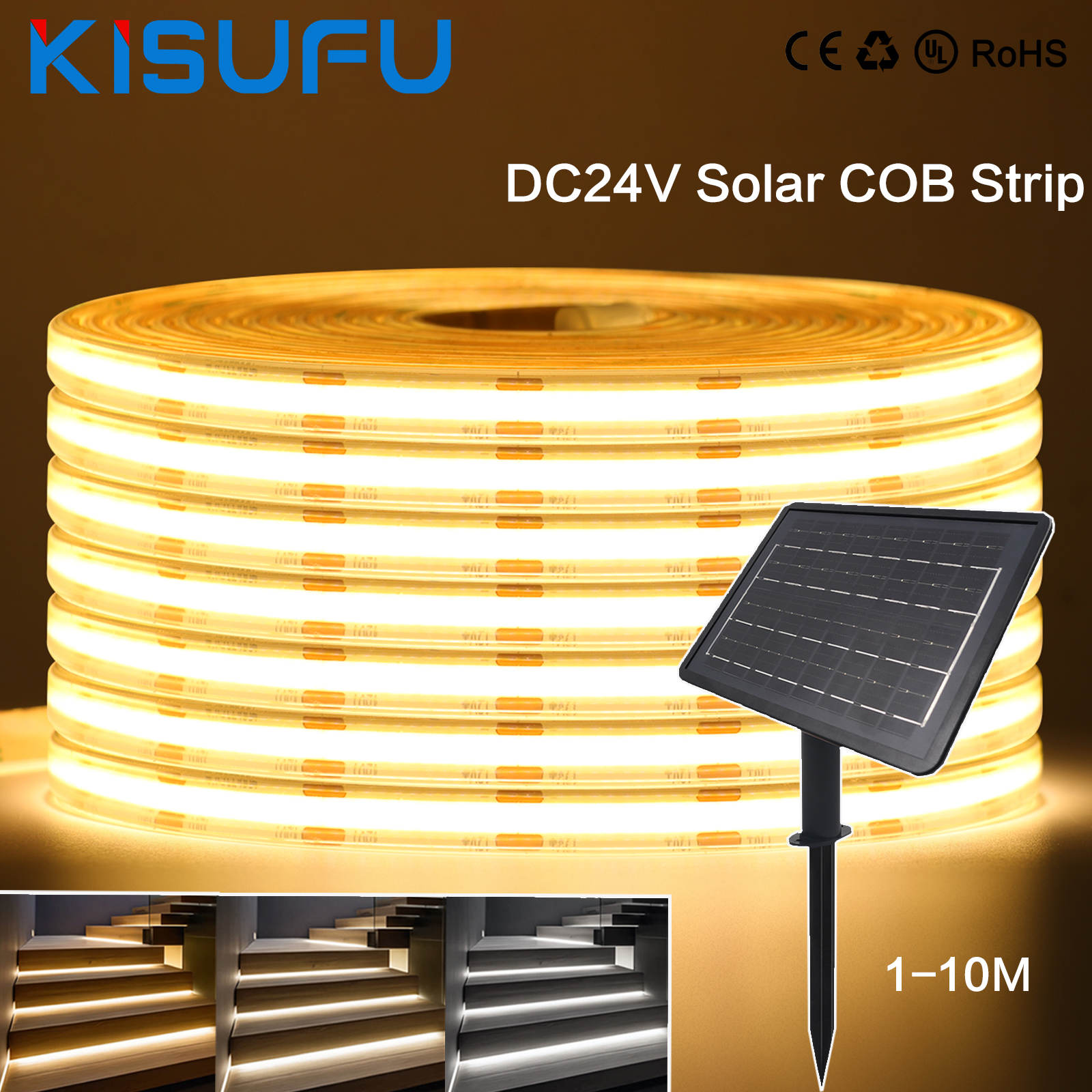 IP67 Waterproof Solar COB Stri - Outdoor Power Strip ulasan dan harga