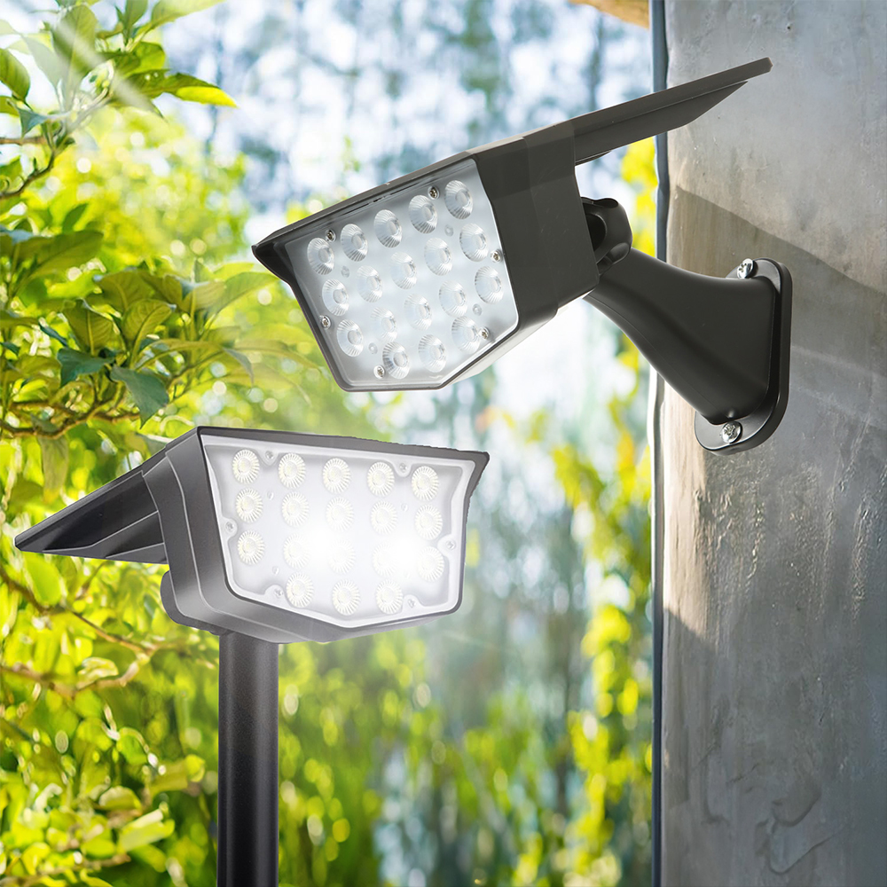 2Pcs Solar Outdoor Spot Lights - Power Switch Outdoor ulasan dan harga