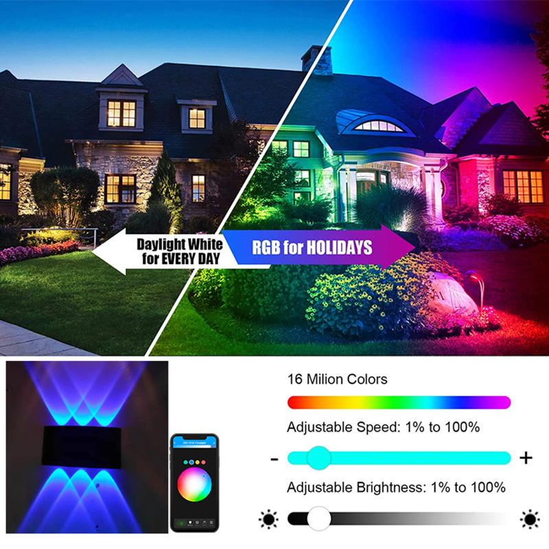 Tuya Smart Up Down Outdoor Wal - Outdoor Power Point Zigbee ulasan dan harga