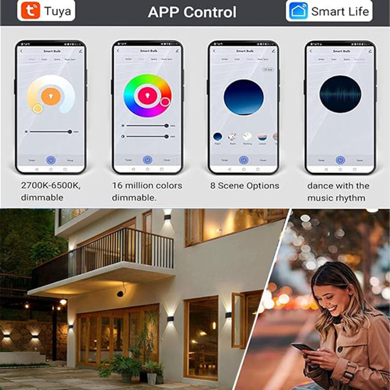 Tuya Smart Up Down Outdoor Wal - Outdoor Power Point Zigbee ulasan dan harga